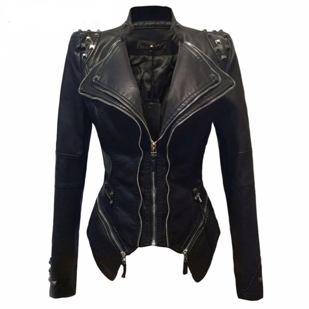 Gorgeous Studded Leather Jacket